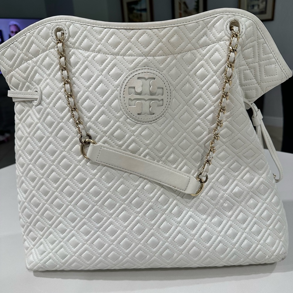 Tory Burch White Tote